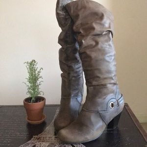 Brown Boot | Below Knee | 3” Heel